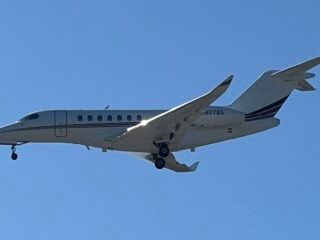 2017 Cessna Citation Longitude real royalty-free stock photo